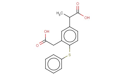 5-(1-CARBOXYETHYL)-2-(PHENYLTHIO)PHENYLACETIC ACID